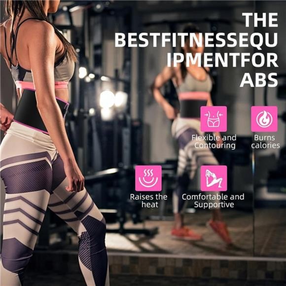 Waist Trainer for Women and Men,Belt Slimming Stomach Wrap for Workout and Sweat main image 4